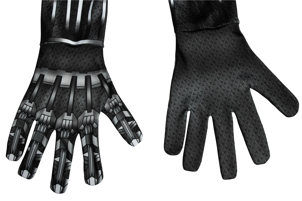 Black Panther Printed Spandex Lycra Costume with 3D Muscle Shading Black Panther Costumes for Adults