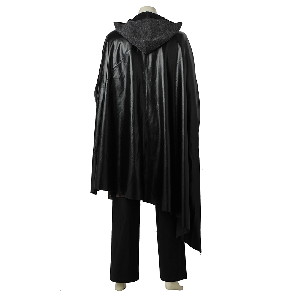 Movie Star Wars The Last Jedi Luke Skywalker Black Cloak Halloween Cosplay Costume Full Set