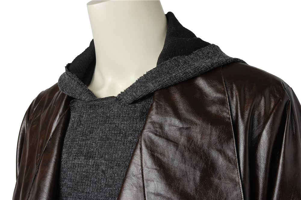 Movie Star Wars The Last Jedi Luke Skywalker Black Cloak Halloween Cosplay Costume Full Set