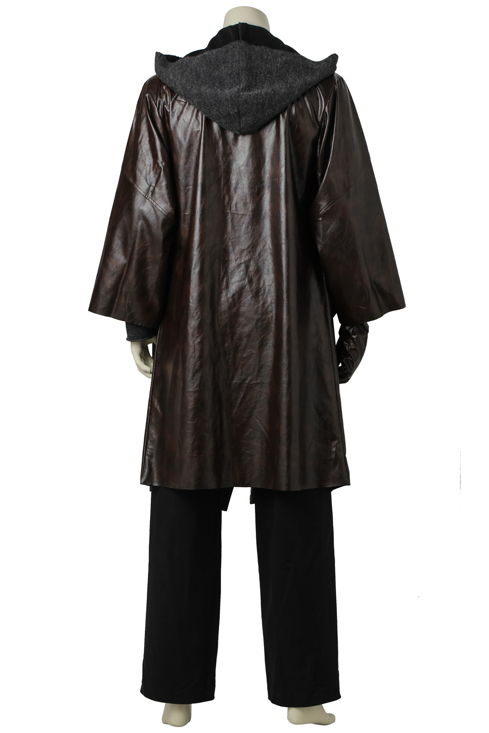 Movie Star Wars The Last Jedi Luke Skywalker Black Cloak Halloween Cosplay Costume Full Set