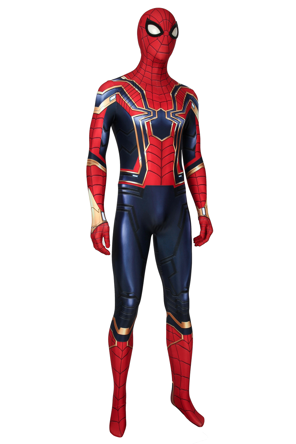 Marvel Movie Avengers: Endgame Iron Spiderman Peter·Parker Jumpsuit Cosplay Costume Halloween Costume Sets For Man J4434