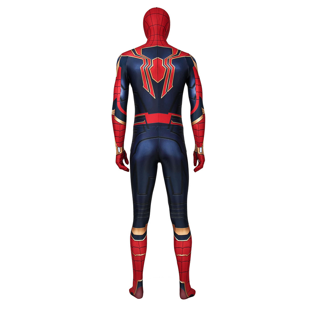 Marvel Movie Avengers: Endgame Iron Spiderman Peter·Parker Jumpsuit Cosplay Costume Halloween Costume Sets For Man J4434