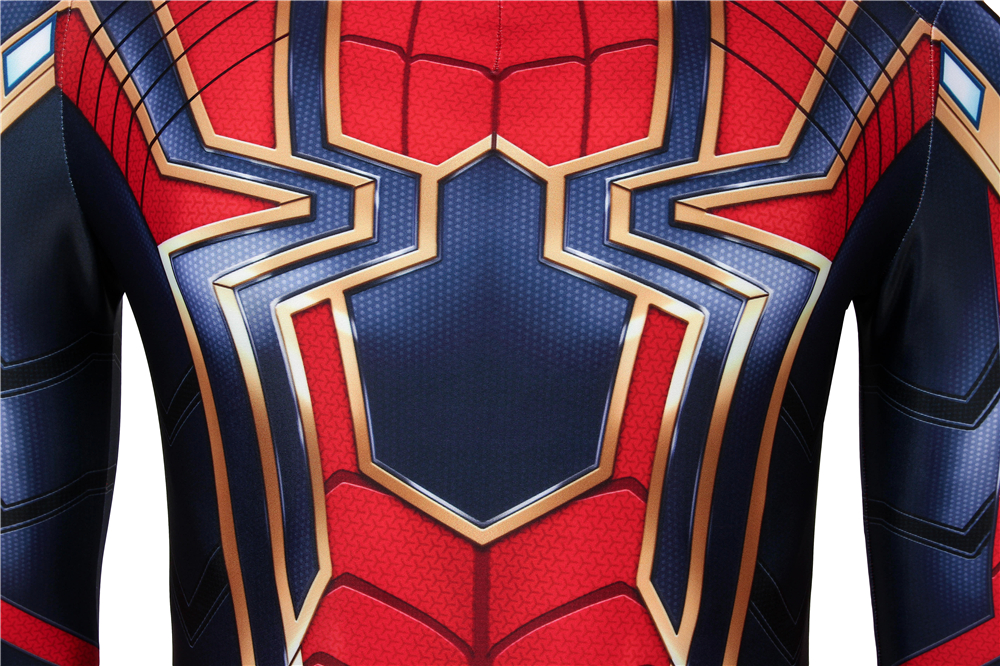 Marvel Movie Avengers: Endgame Iron Spiderman Peter·Parker Jumpsuit Cosplay Costume Halloween Costume Sets For Man J4434