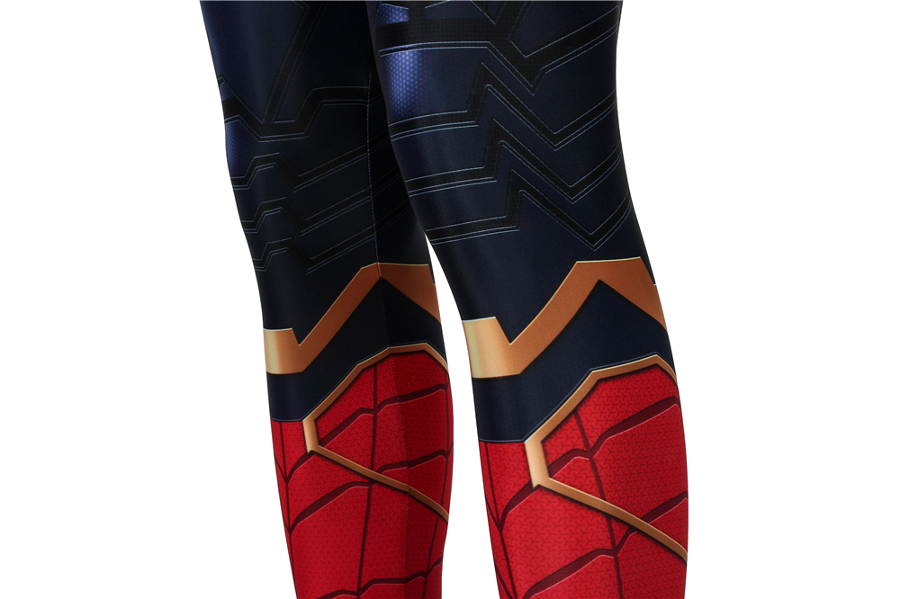 Marvel Movie Avengers: Endgame Iron Spiderman Peter·Parker Jumpsuit Cosplay Costume Halloween Costume Sets For Man J4434