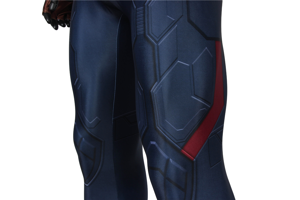 Marvel Movie Captain America: The Winter Soldier Captain America Steve Rogers Zentai Jumpsuit Bodysuit Cosplay Costume J4449