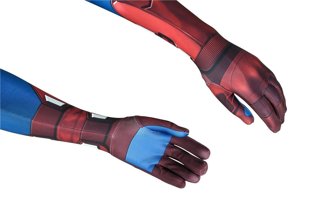 Marvel Movie The Avengers Captain America Zentai Jumpsuit Bodysuit  Cosplay Costume Halloween Costume Sets J4448