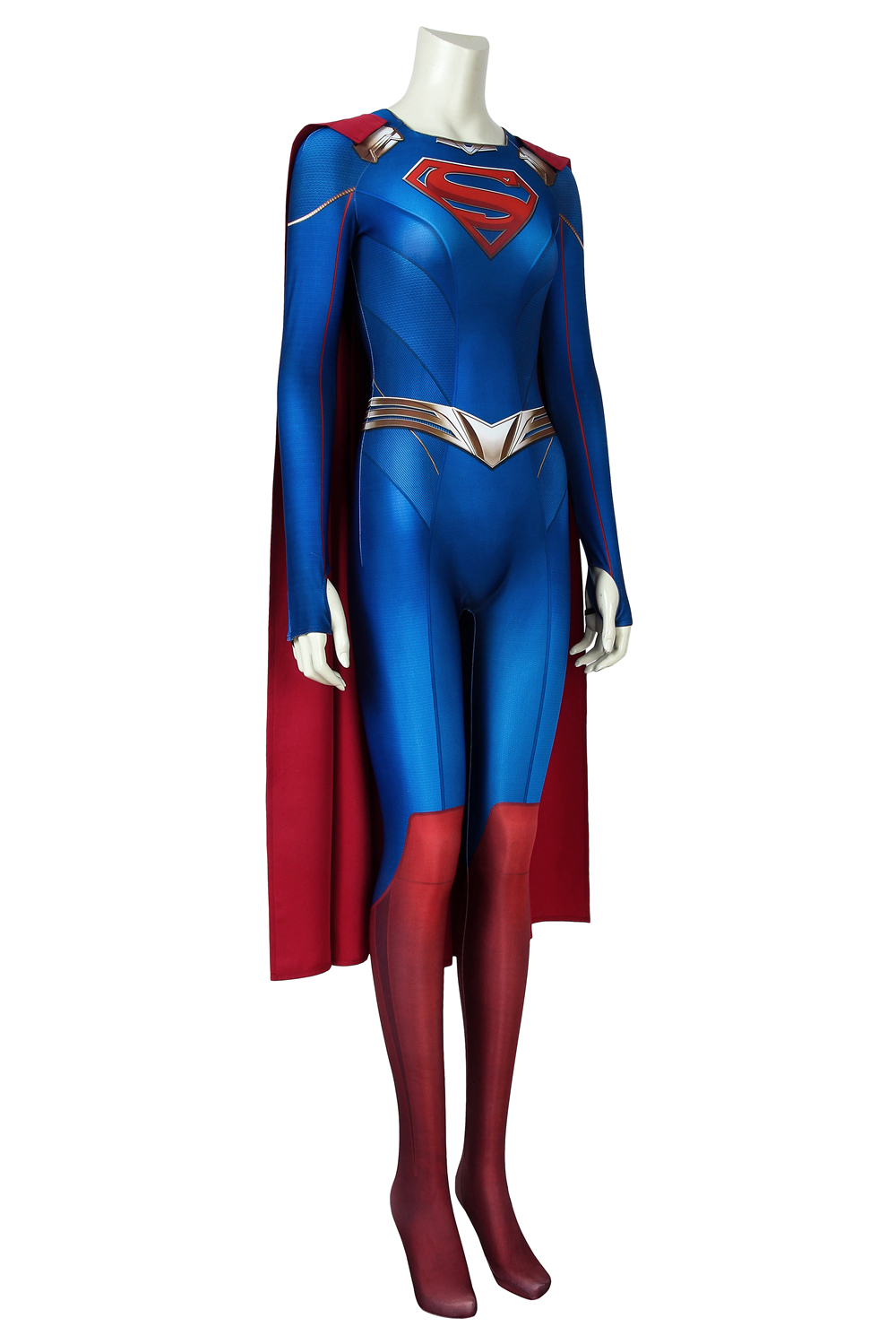 Marvel Movie Supergirl Season 5 Kara Zor-el Zentai Jumpsuit Bodysuit 3D Print Cosplay Costume J4484
