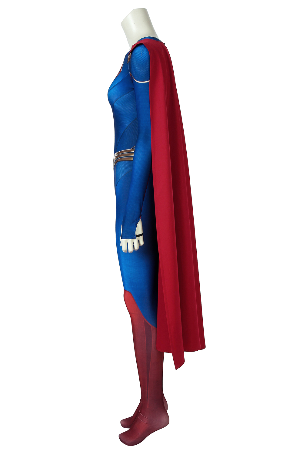 Marvel Movie Supergirl Season 5 Kara Zor-el Zentai Jumpsuit Bodysuit 3D Print Cosplay Costume J4484