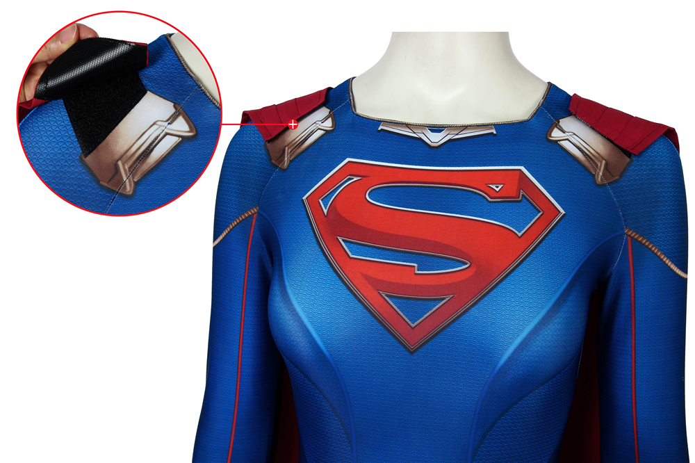 Marvel Movie Supergirl Season 5 Kara Zor-el Zentai Jumpsuit Bodysuit 3D Print Cosplay Costume J4484