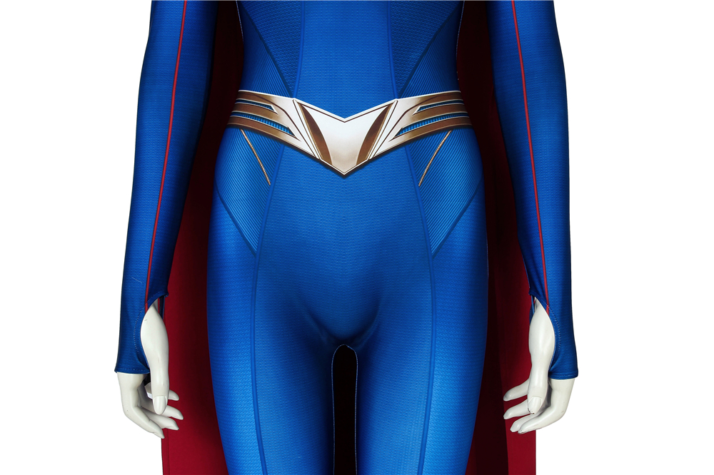 Marvel Movie Supergirl Season 5 Kara Zor-el Zentai Jumpsuit Bodysuit 3D Print Cosplay Costume J4484