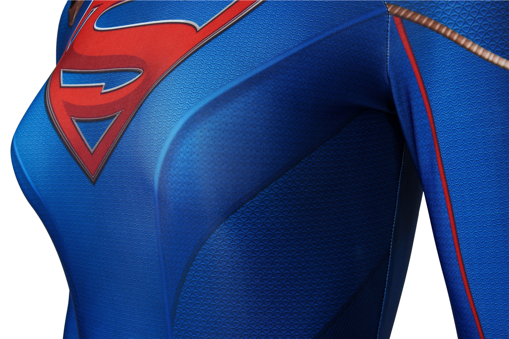 Marvel Movie Supergirl Season 5 Kara Zor-el Zentai Jumpsuit Bodysuit 3D Print Cosplay Costume J4484