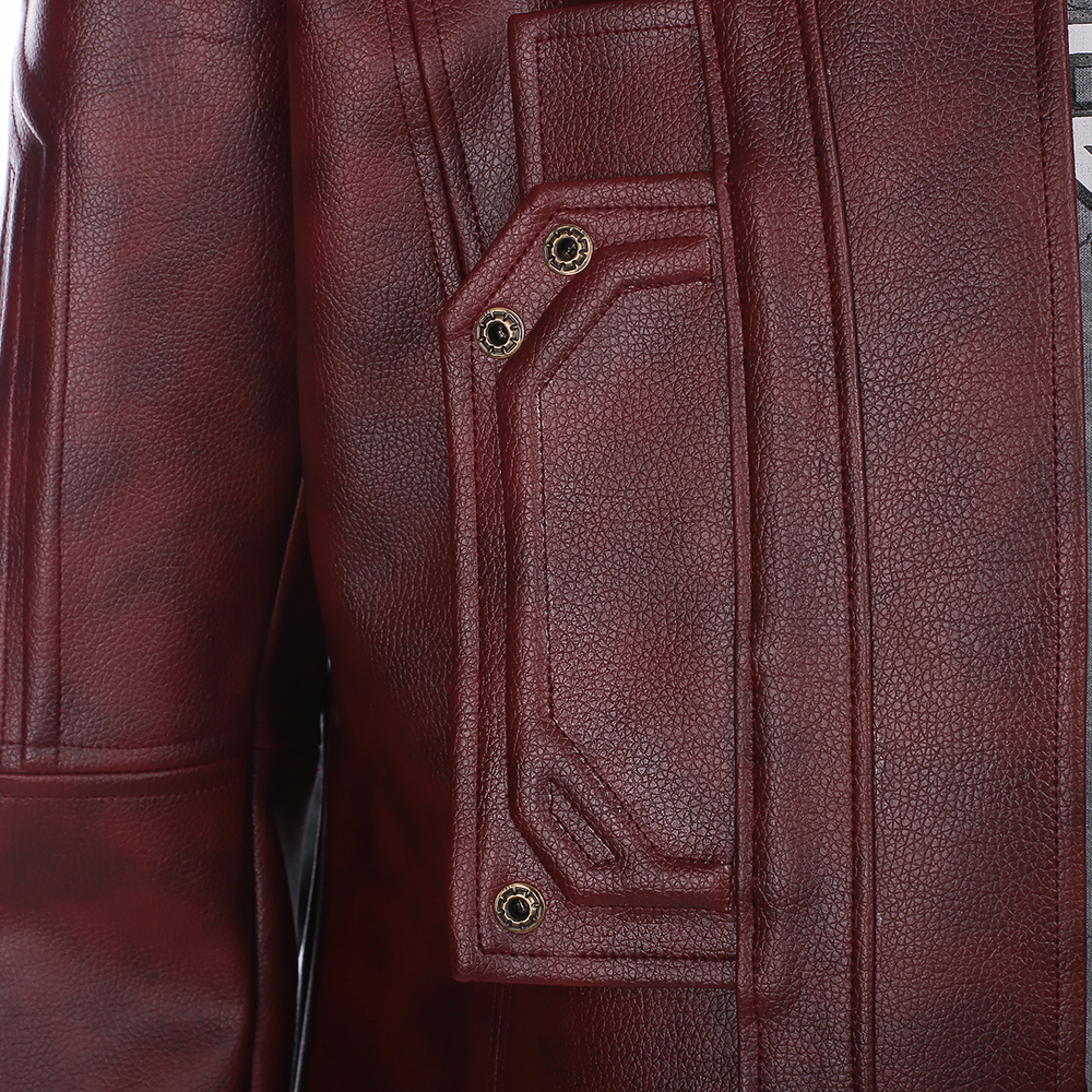 Guardians of the Galaxy Vol 2 Star-Lord Peter Jason Quill Red Long Windbreaker Halloween Cosplay Costume Red Long Windbreaker Marvel Movie  M20170136