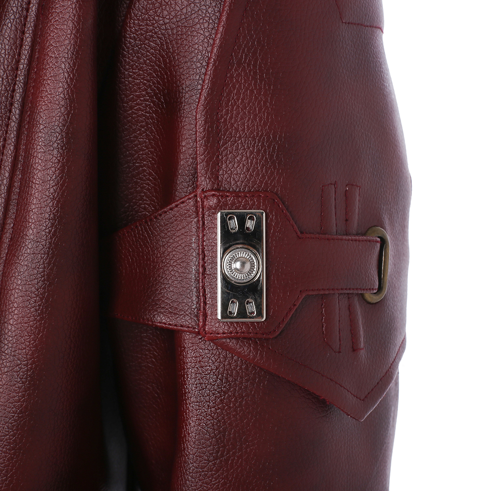 Guardians of the Galaxy Vol 2 Star-Lord Peter Jason Quill Red Long Windbreaker Halloween Cosplay Costume Red Long Windbreaker Marvel Movie  M20170136