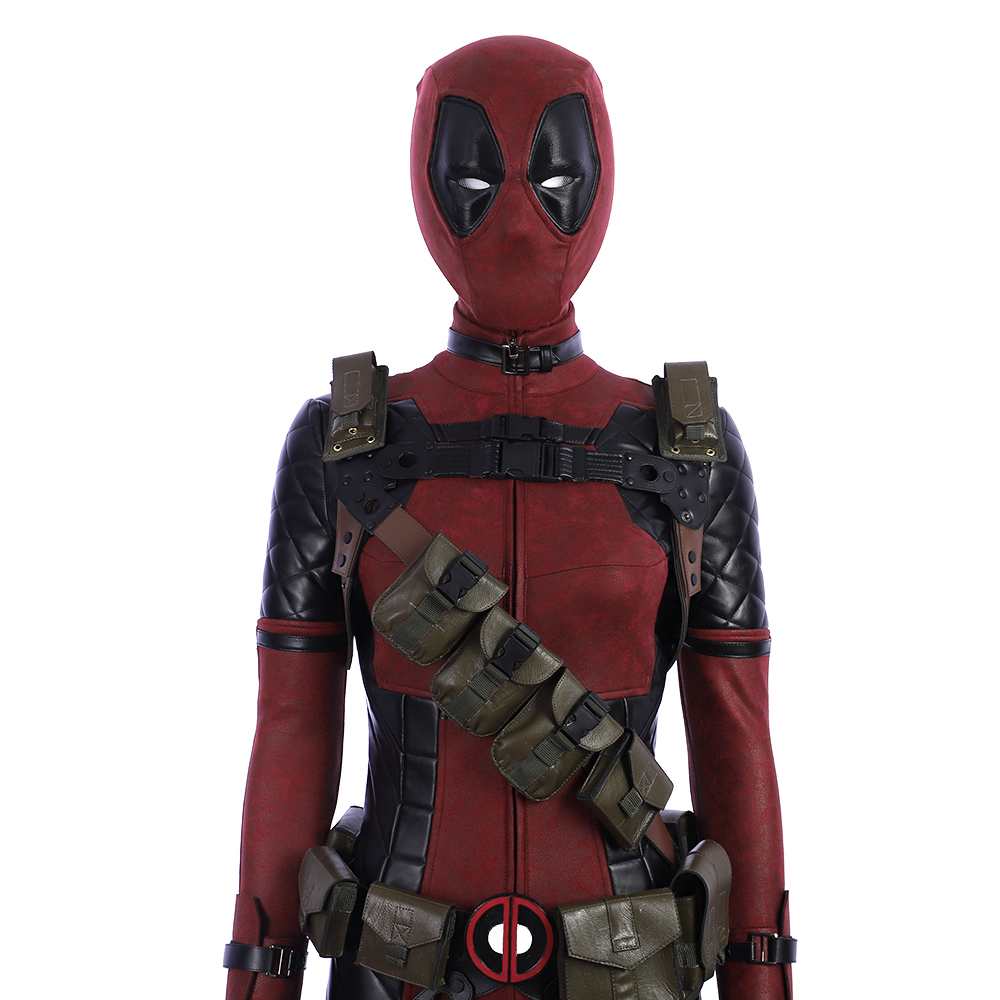 Deadpool Lady Cosplay Costume Suit Women Vision Handmade