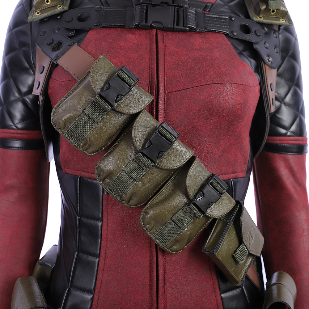 Deadpool Lady Cosplay Costume Suit Women Vision Handmade
