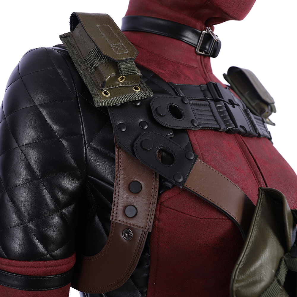 Deadpool Lady Cosplay Costume Suit Women Vision Handmade