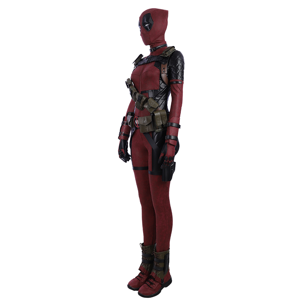 Deadpool Lady Cosplay Costume Suit Women Vision Handmade