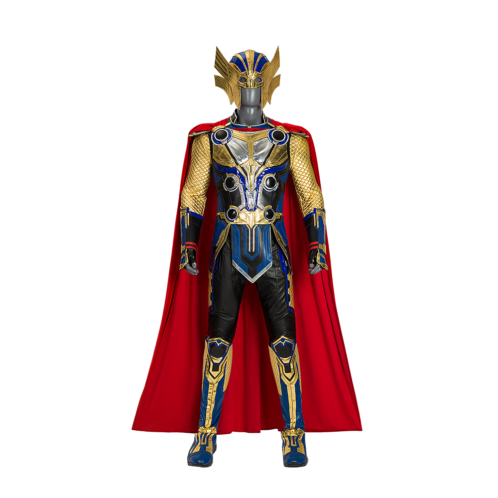 Full Set Thor Love And Thunder Thor Odinson Long Sleeves Version Halloween Cosplay Costume Full Set M20220553