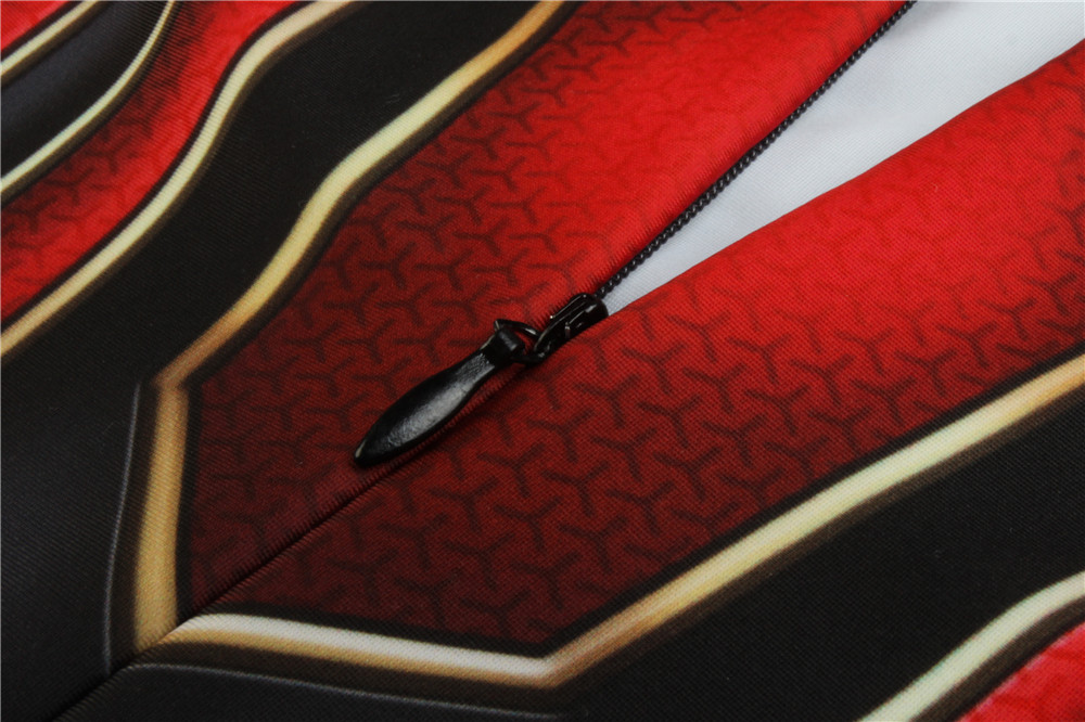 Nuitab Boy's Iron Spider Spiderman Costume Halloween Cosplay Jumpsuit Bodysuit Lycra Spandex Suit School Prom Fancy Dress Carnival Outfits Red Adult 