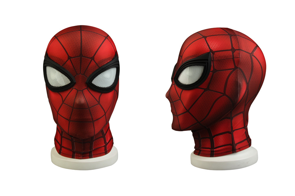 Nuitab Boy's Iron Spider Spiderman Costume Halloween Cosplay Jumpsuit Bodysuit Lycra Spandex Suit School Prom Fancy Dress Carnival Outfits Red Adult 