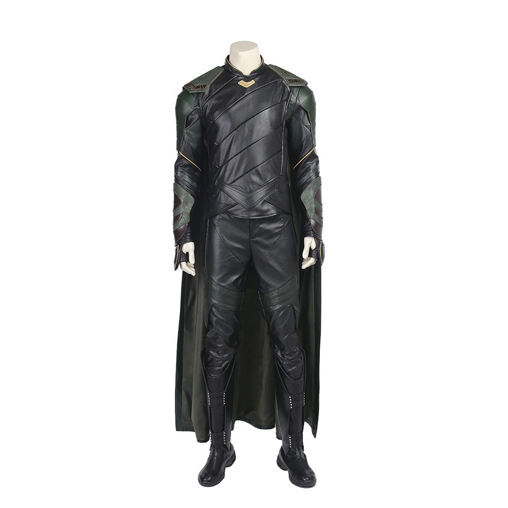 Marvel Movie Thor Ragnarok Loki Battle Suit Halloween Cosplay Costume Full Set M20170161