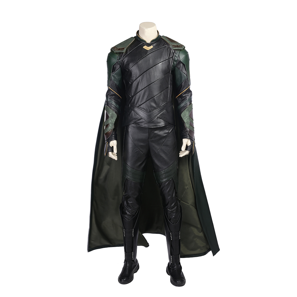 Marvel Movie Thor Ragnarok Loki Battle Suit Halloween Cosplay Costume Full Set M20170161