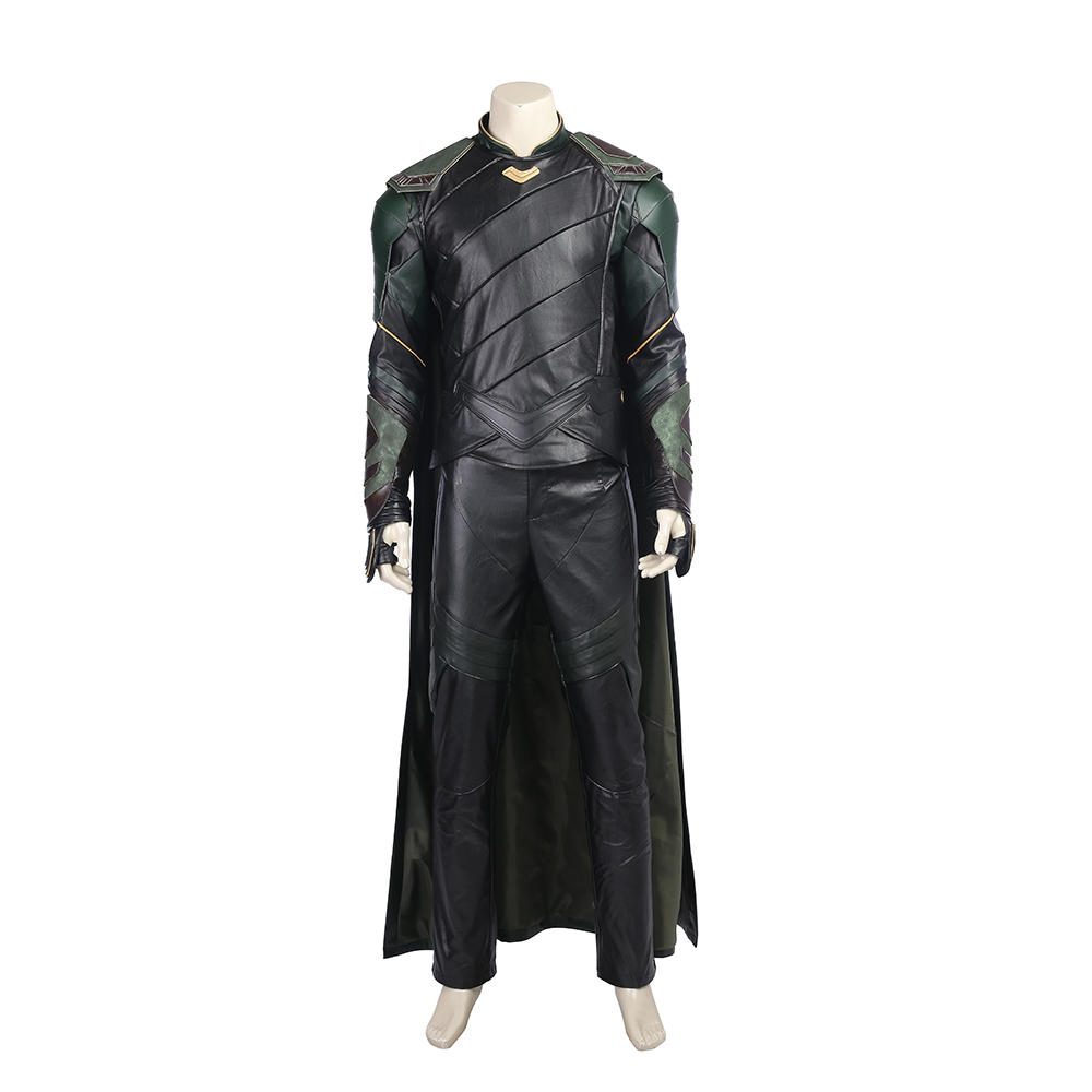 Marvel Movie Thor Ragnarok Loki Battle Suit Halloween Cosplay Costume Full Set M20170161