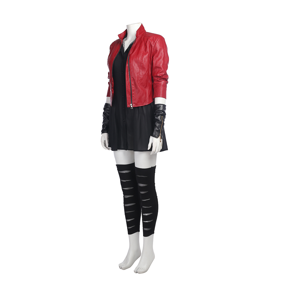 Movie Marvel Comics Avengers 2 Scarlet Witch Casual Outfit Full Costume Set M20160009