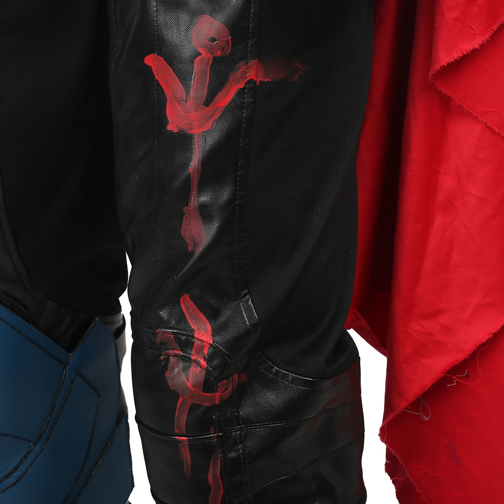 Marvel Movie Thor Ragnarok Thor Odinson Black Vest Battle Suit Halloween Cosplay Costume Full Set M20170160 