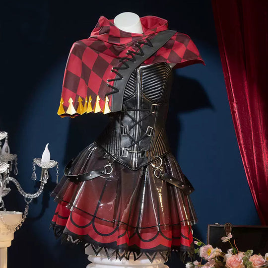 Game Identity V Mechanic Red Riding Hood Tracy Reznik Cosplay Costume