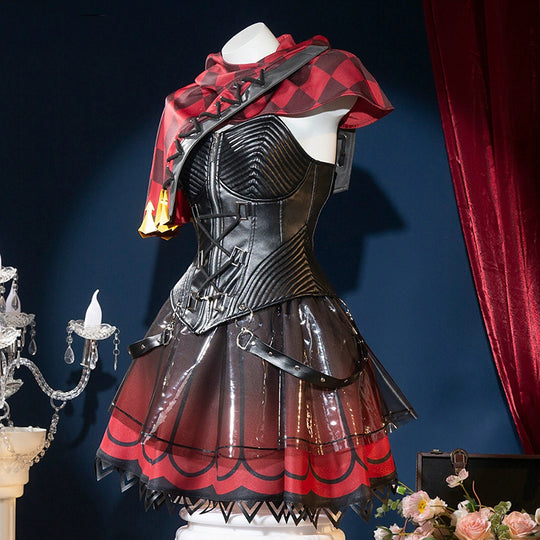 Game Identity V Mechanic Red Riding Hood Tracy Reznik Cosplay Costume
