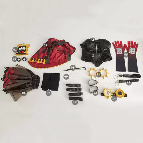 Game Identity V Mechanic Red Riding Hood Tracy Reznik Cosplay Costume