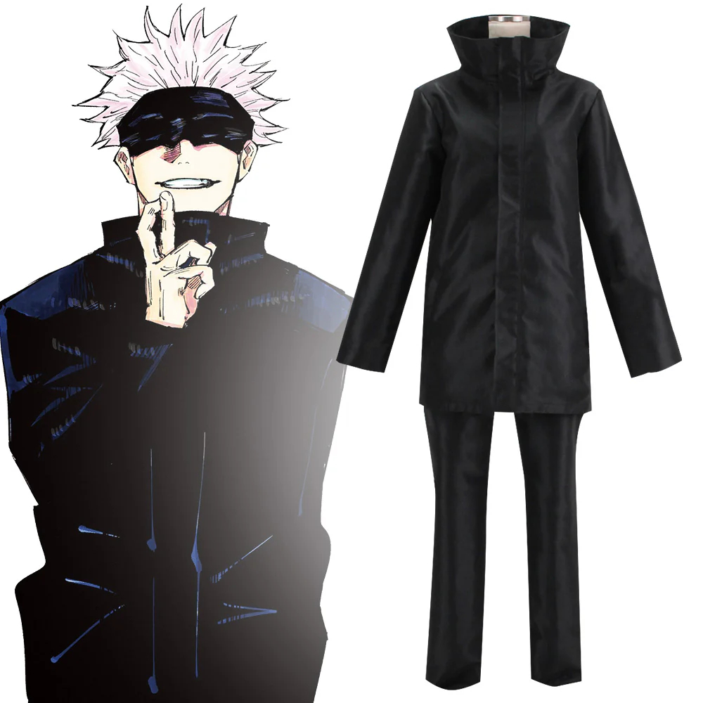 Jujutsu Kaisen Sorcery Fight Satoru Gojo Black Cosplay Costum