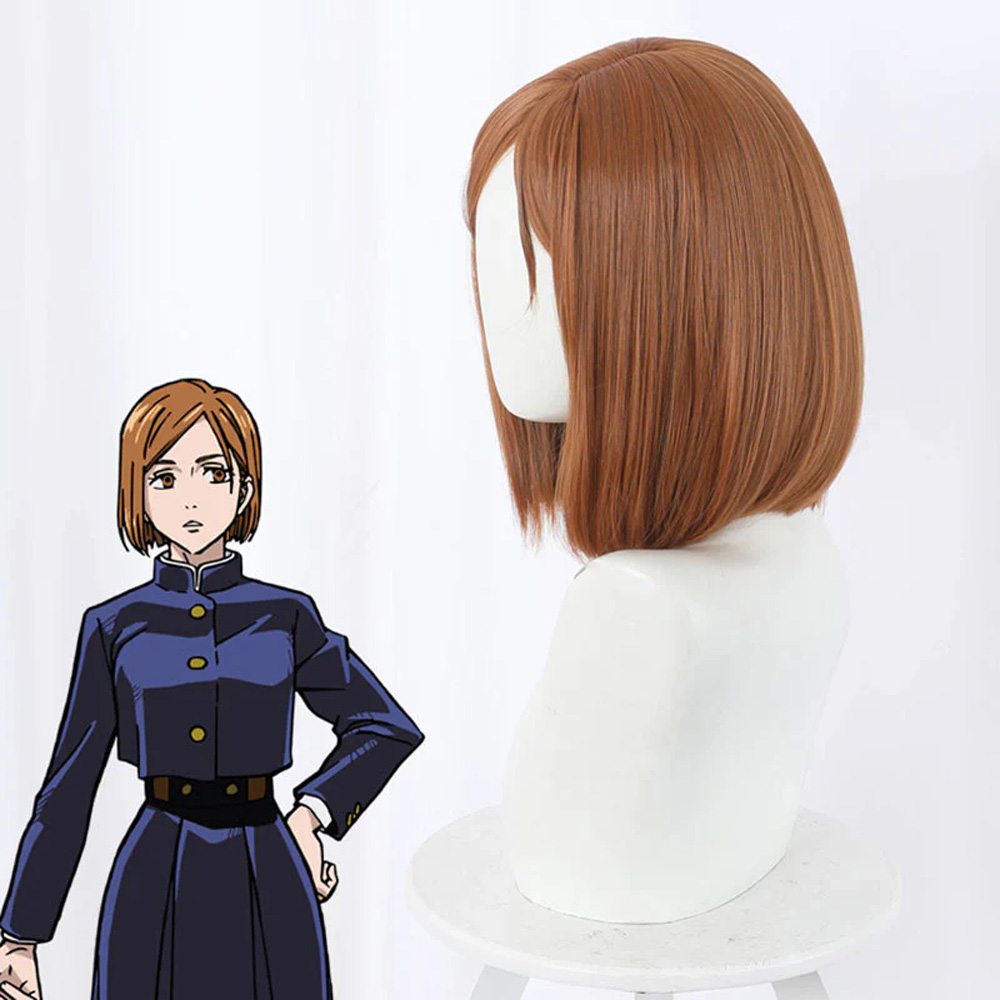 Jujutsu Kaisen Sorcery Fight Nobara Kugisaki Brown Cosplay Wig