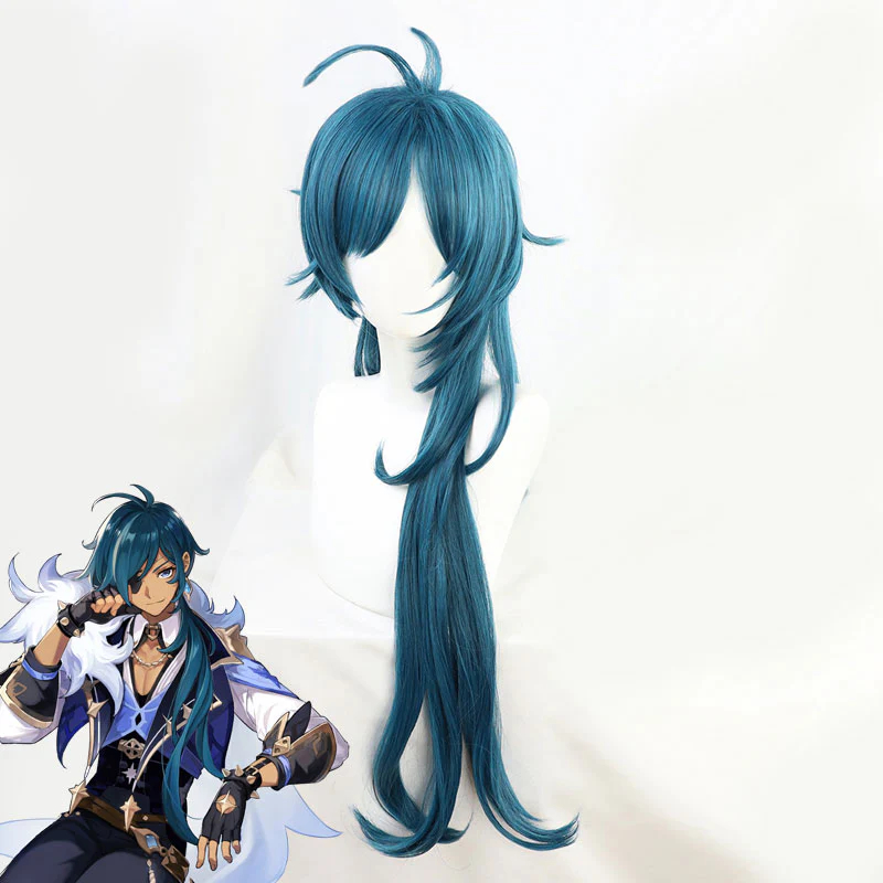 Genshin Impact Kaeya Blue Cosplay Wig