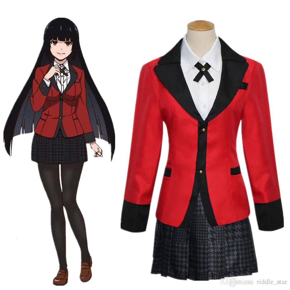 Kakegurui Compulsive Gambler Yumeko Jabami Halloween Cosplay Costume