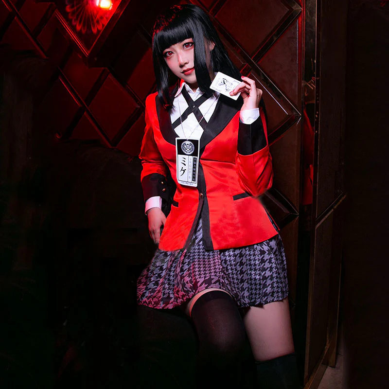 Kakegurui Compulsive Gambler Yumeko Jabami Halloween Cosplay Costume