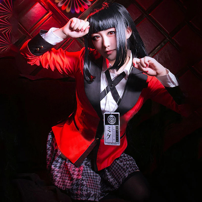 Kakegurui Compulsive Gambler Yumeko Jabami Halloween Cosplay Costume