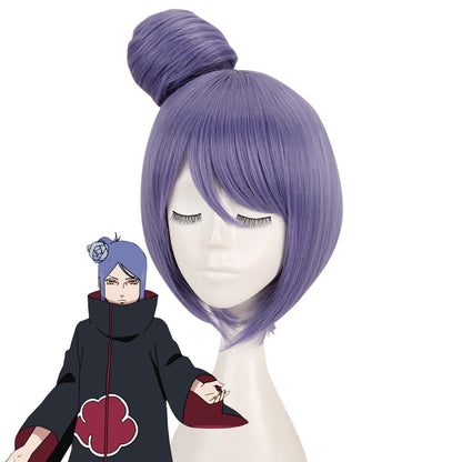Konan from Naruto Purple Cosplay Wig