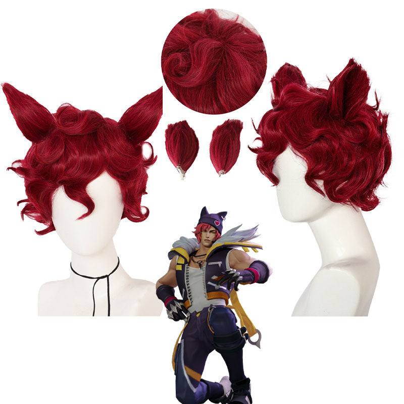 League of Legends Heartsteel Sett Curls Cosplay Wig