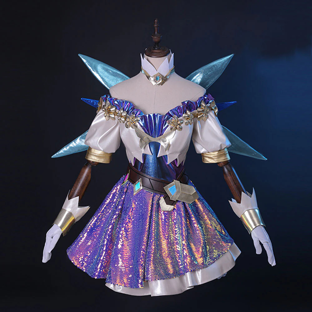 League Of Legends LOL The Starry-Eyed Songstress Seraphine Cosplay Costume
