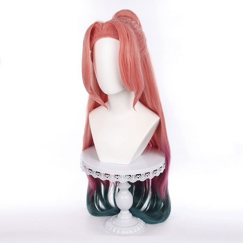 Game LOL Prestige Ocean Song Seraphine Cosplay Wigs