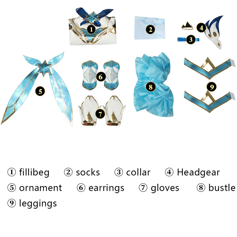 Game League of Legends Star Guardian 2022 Orianna Cosplay Costumes