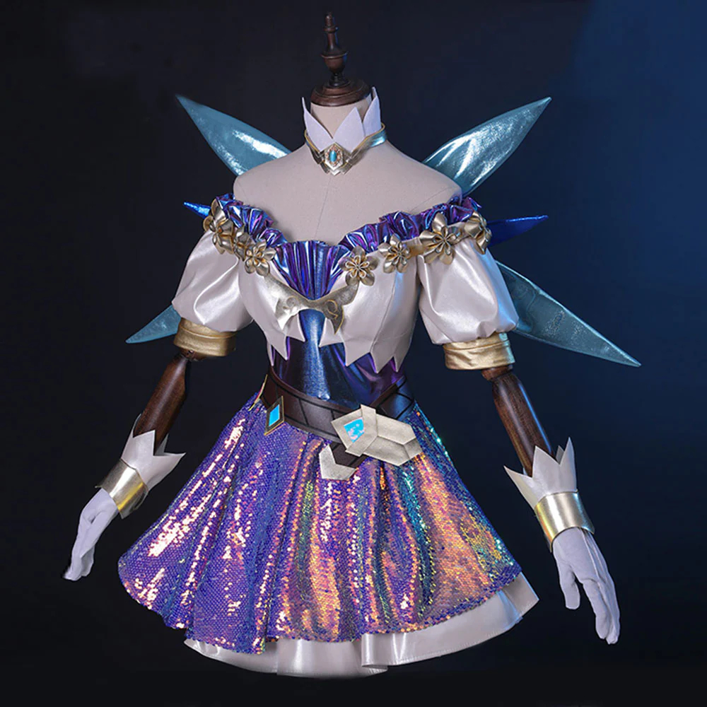 League Of Legends LOL The Starry-Eyed Songstress Seraphine Cosplay Costume