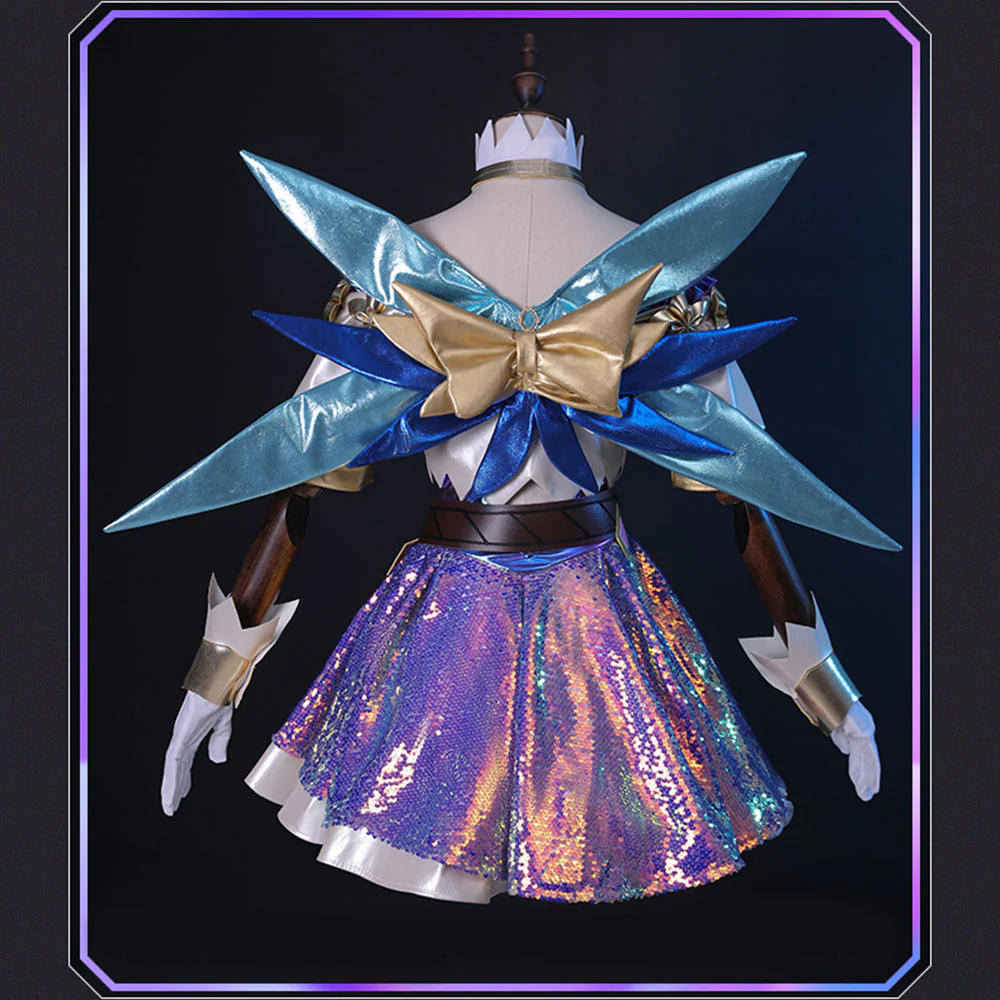League Of Legends LOL The Starry-Eyed Songstress Seraphine Cosplay Costume