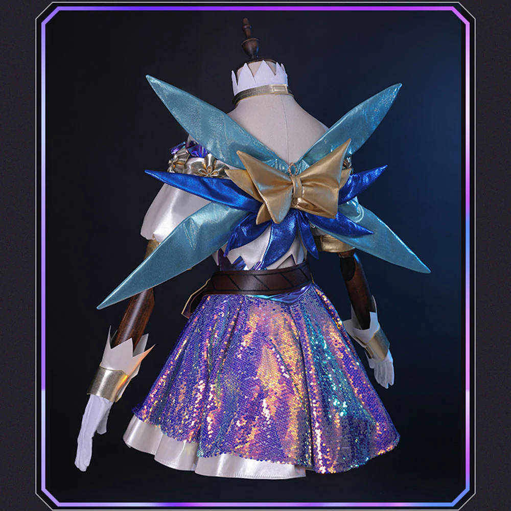 League Of Legends LOL The Starry-Eyed Songstress Seraphine Cosplay Costume