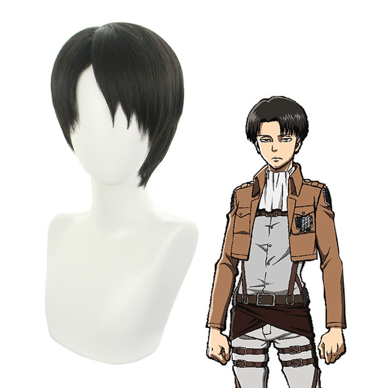 Attack on Titan Levi Ackerman Black Cosplay Wigs