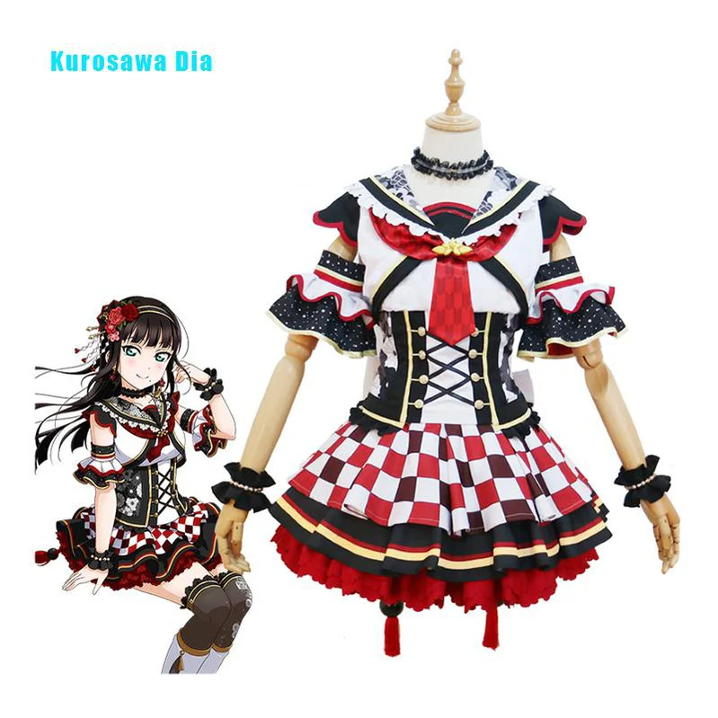 LoveLive!Sunshine!! Kurosawa Dia First Month Uniform Cosplay Costume