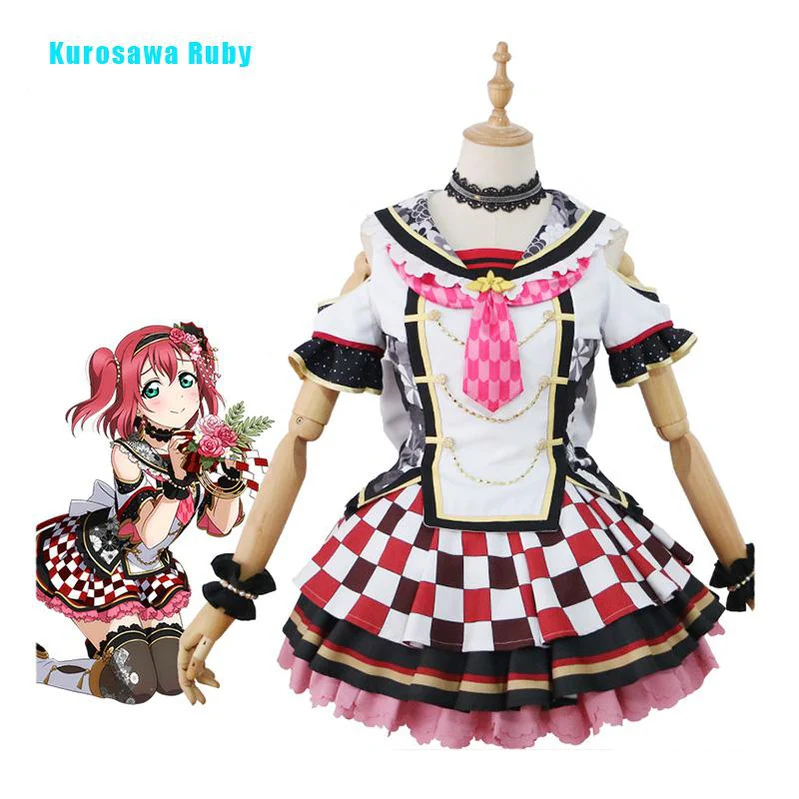 LoveLive!Sunshine!! Kurosawa Ruby  First Month Uniform Cosplay Costume