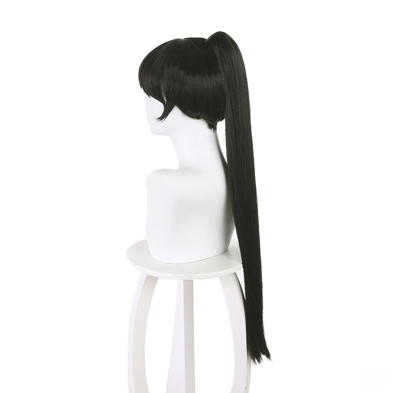 Anime LoveLive!SuperStar!! Hazuki Ren Black Long Ponytail Cosplay Wigs
